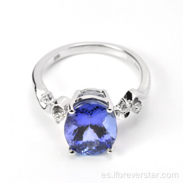 Tanzanite Value Sterling Silver S925 anillo de joyería